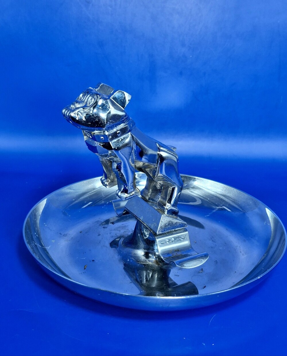 Vintage Mack Truck Bulldog Hood Ornament Ashtray
